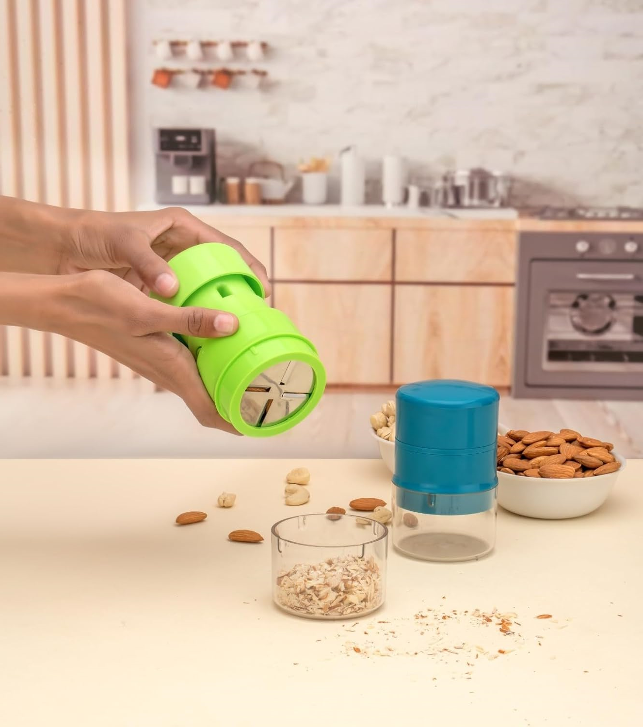 Dry Fruit Cutter & Slicer – ABS Plastic Manual Chopper for Kitchen Use