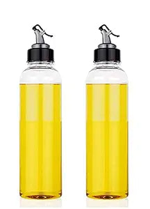 Oil Dispenser Bottle Set – 1000mlLeak-Proof Bottle with Steel Pourer for Kitchen Use (Set of 2)