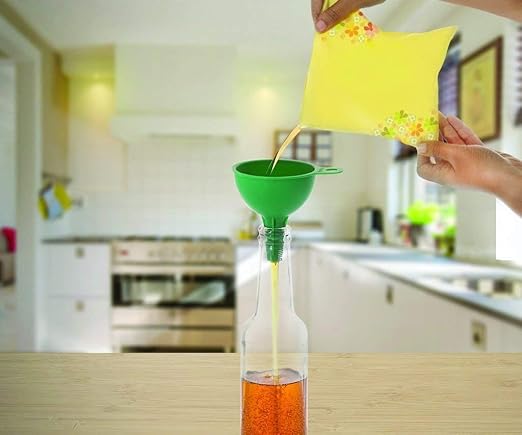 Oil Dispenser Bottle Set – 1000mlLeak-Proof Bottle with Steel Pourer for Kitchen Use (Set of 2)