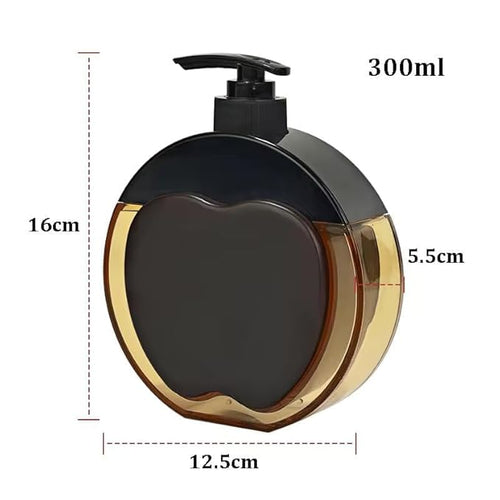 Apple-Shaped soap Dispenser for wash Basin Plastic Detachable Hand sanitizer Shower Gel Bottle for Bathroom handwash Dispenser Bottle