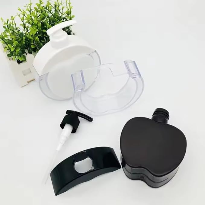 Apple-Shaped soap Dispenser for wash Basin Plastic Detachable Hand sanitizer Shower Gel Bottle for Bathroom handwash Dispenser Bottle