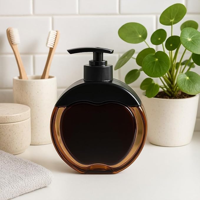 Apple-Shaped soap Dispenser for wash Basin Plastic Detachable Hand sanitizer Shower Gel Bottle for Bathroom handwash Dispenser Bottle