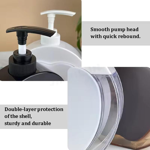 Apple-Shaped soap Dispenser for wash Basin Plastic Detachable Hand sanitizer Shower Gel Bottle for Bathroom handwash Dispenser Bottle