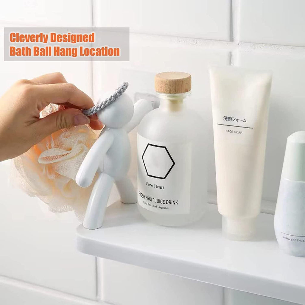 Pack of 2 Self-Adhesive Wall Mounted Storage Shelf | Space-Saving Design | Perfect for Kitchen or Bathroom Organization